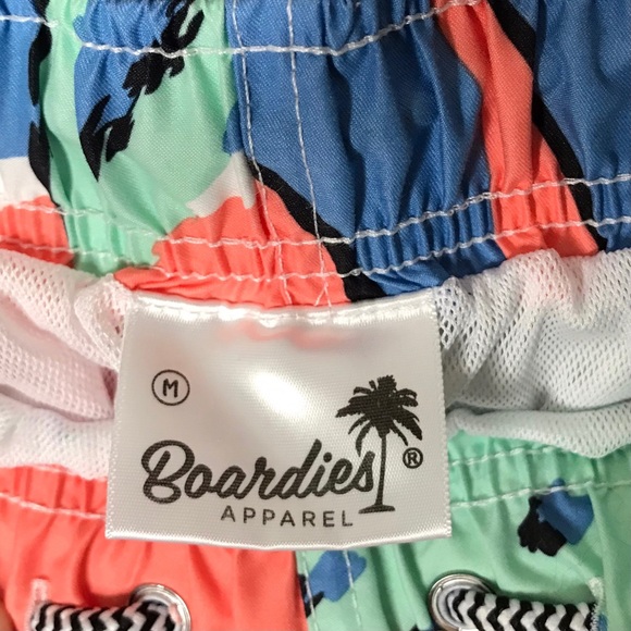 MED Boardies Swim Shorts Trunks Mesh Liner Fresh Prince 90s Colourful - Picture 4 of 9